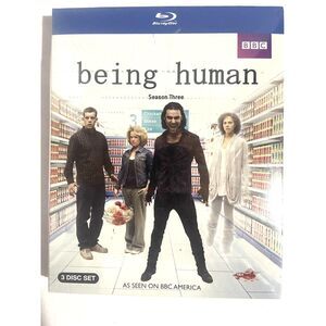 BEING HUMAN SEASON 3 (BLU-RAY 3-DISC SET) NEW AND SEALED!